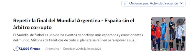captura: change.org