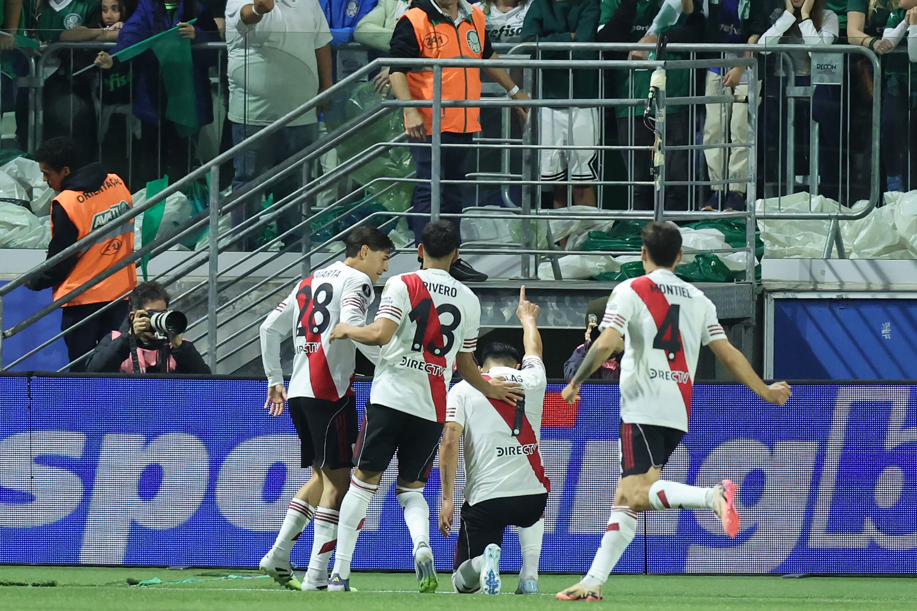 Maxi Salas abrió el marcador en Brasil ante Palmeiras