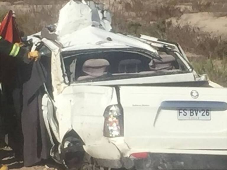 Tres adultos murieron en accidente carretero en cercanías de Vallenar