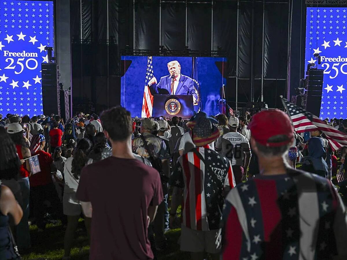Celebración de los 250 años de EE.UU.: Trump defendió su gestión y criticó a sus opositores