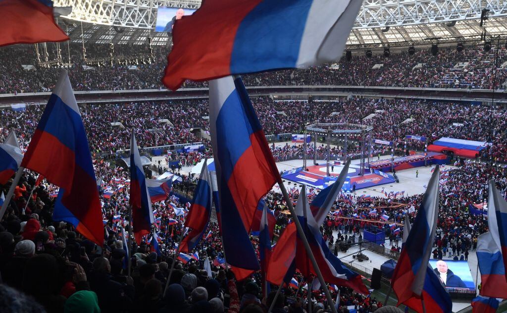Photo by Kremlin Press Office / Handout/Anadolu Agency via Getty Images