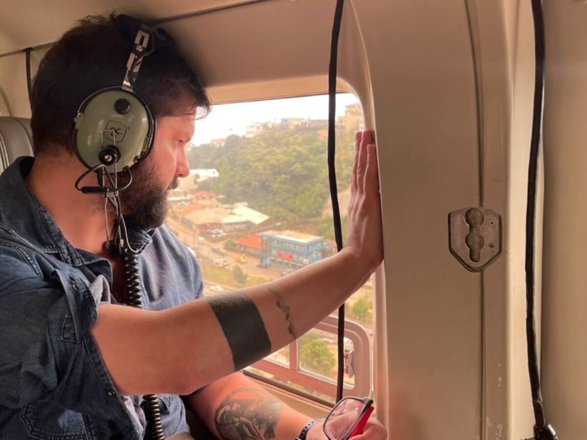 Presidente Gabriel Boric llega a Santa Juana en medio de los incendios forestales