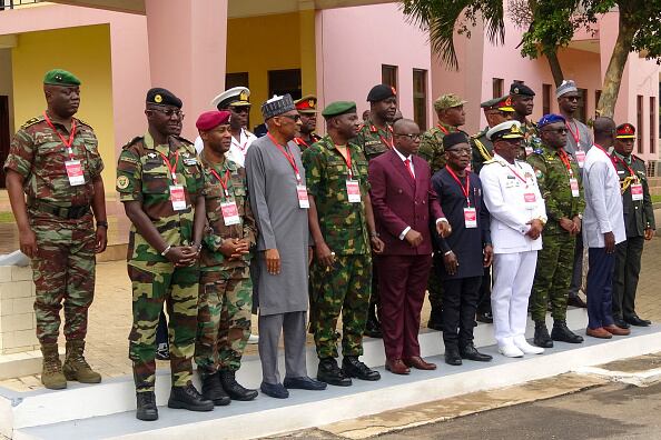 Los representantes de la Cedeao en su última cita oficial en Accra de Ghana