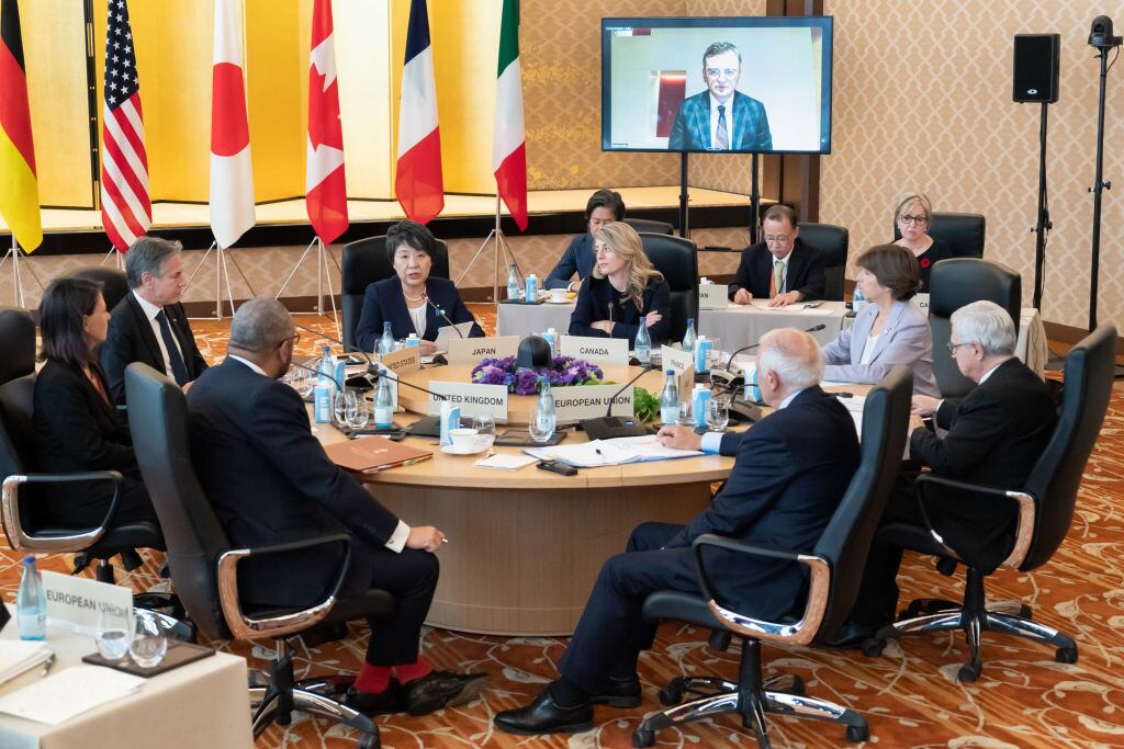 Los representantes de los siete países ricos del G7 se reúnen en Tokio de Japón