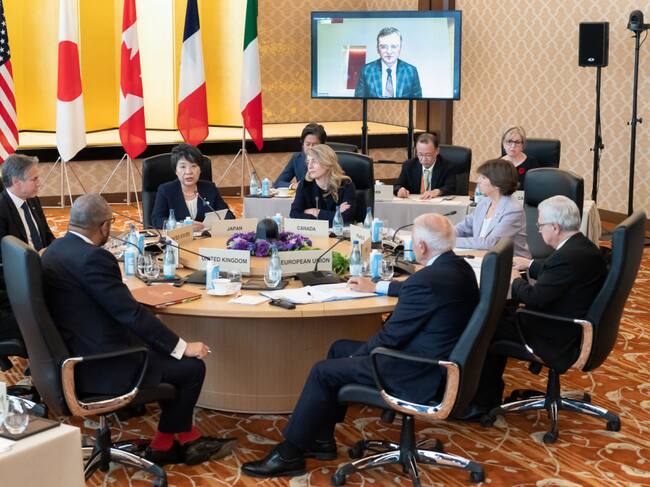 Los representantes de los siete países ricos del G7 se reúnen en Tokio de Japón