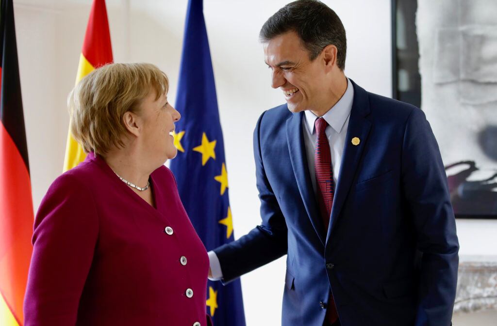Angela Merkel y Pedro Sánchez