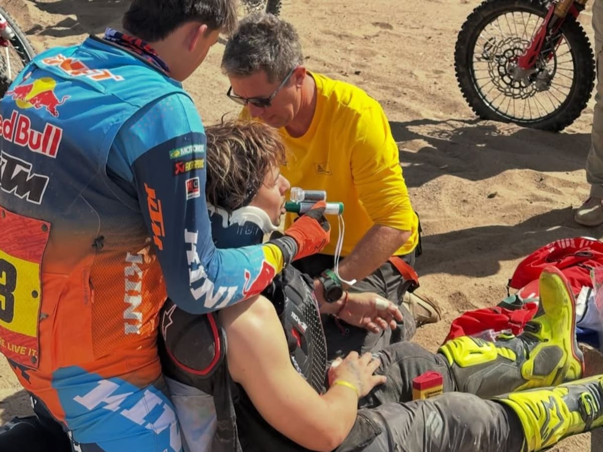 Era uno de los mejores chilenos en el Dakar 2026 y su sueño terminó de la peor forma: triste escena