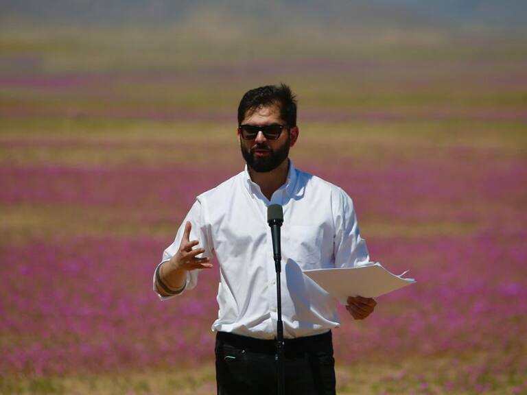Presidente Boric anuncia creación del Parque Nacional Desierto Florido desde Atacama