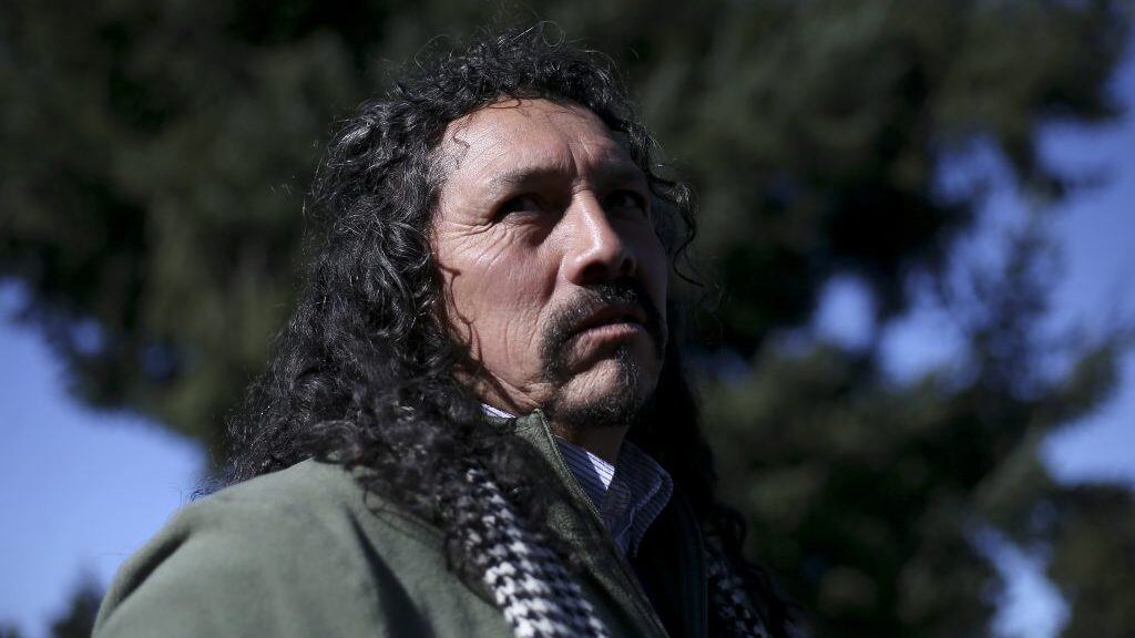 01 de Agosto del 2018/VILLARRICAVíctor Ancalaf, ex miembro de la CAM, durante el encuentro 3xi, organizado por la CPC, en el que asistieron empresarios, emprendedores, alcaldes mapuches y directivos de forestales, en el Balneario BancoEstado de la Ciudad de Villarrica.
FOTO:CRISTOBAL ESCOBAR/ AGENCIAUNO