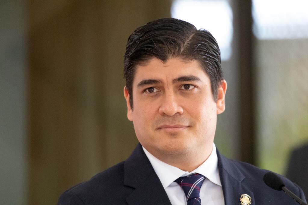 El presidente costarricense Carlos Alvarado