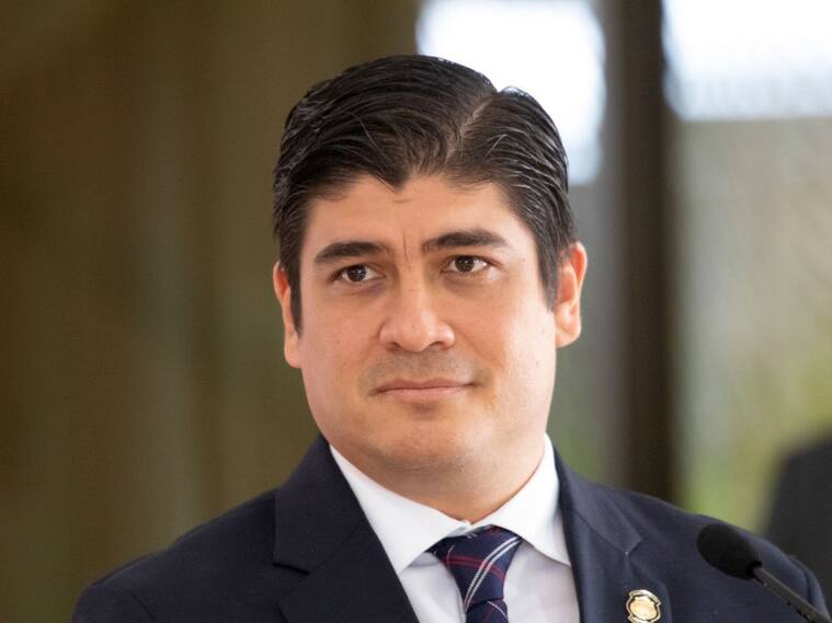 El presidente costarricense Carlos Alvarado