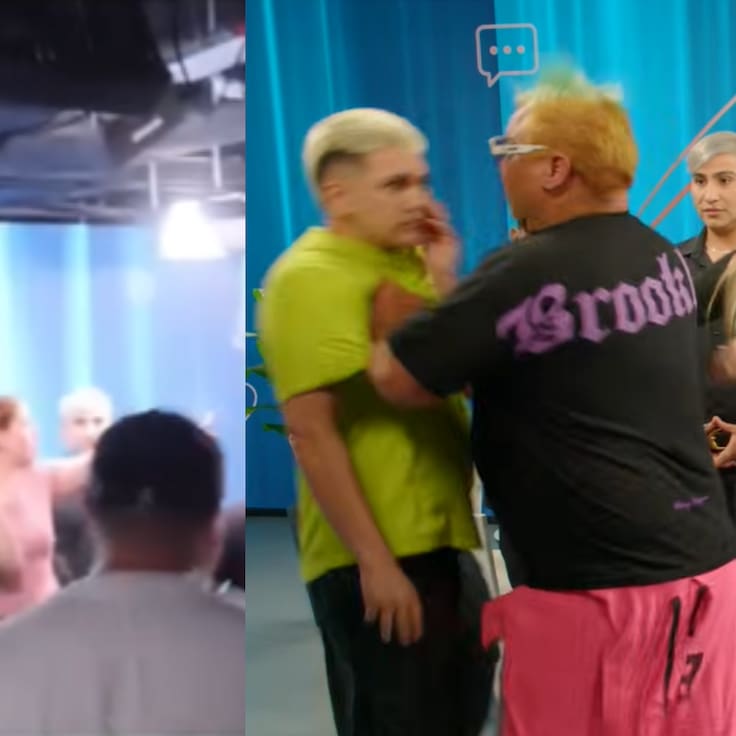 “Te voy a sacar la con...” y “basura”: liberan detrás de cámaras de fea pelea en programa chileno