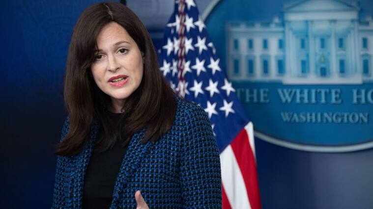 Deputy National Security Advisor for Cyber and Emerging Technology, Anne Neuberger, speaks during a press briefing on February 17, 2021, in the Brady Briefing Room of the White House in Washington, DC. (Photo by SAUL LOEB / AFP) (Photo by SAUL LOEB/AFP via Getty Images)