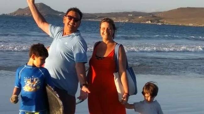 Palta Meléndez y su familia