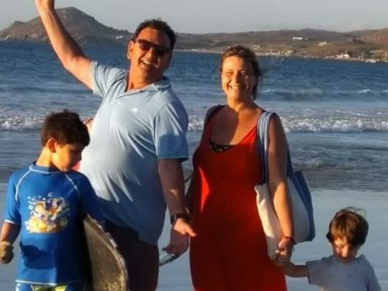 Palta Meléndez y su familia