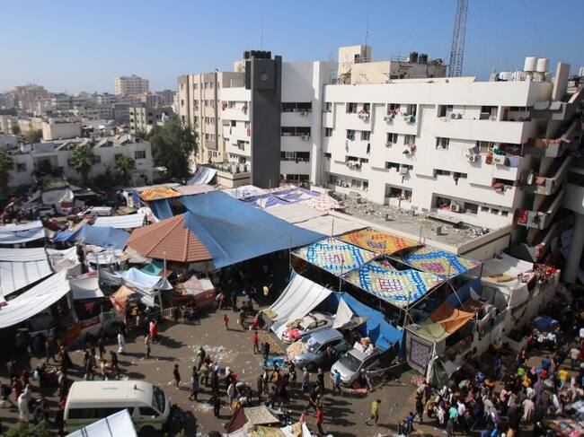 El Hospital Al Shifa en Gaza antes de la invasión de militares israelíes