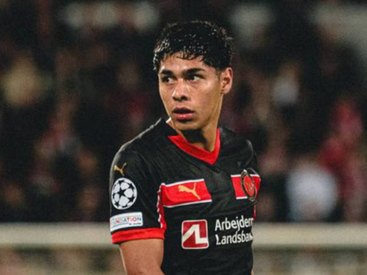 Perdió el control y lo pasó mal: Darío Osorio fue expulsado en el empate de FC Midtjylland contra Randers