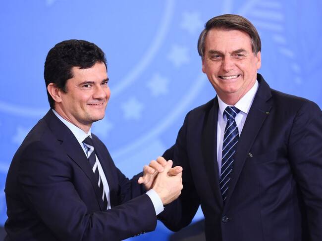 Sergio Moro y Jair Bolsonaro