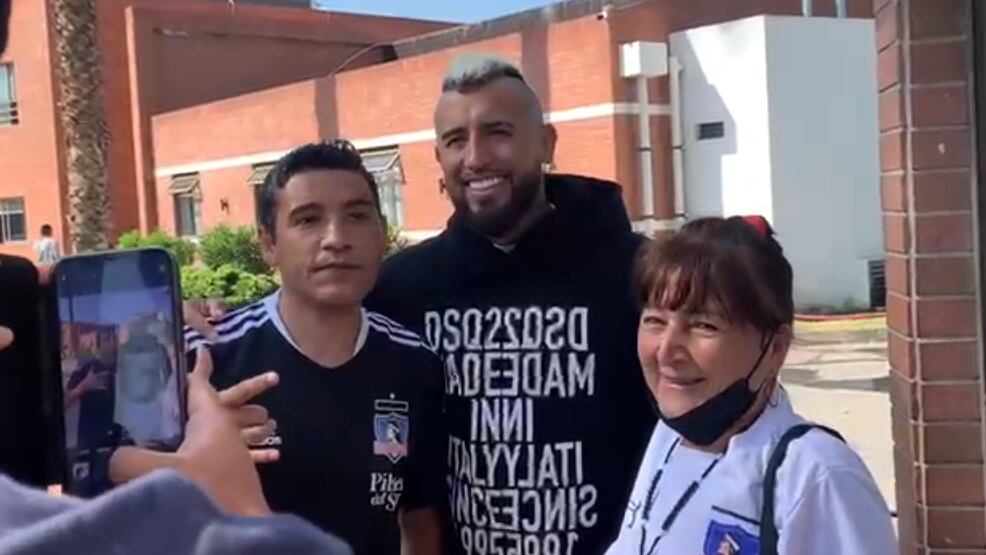 Arturo Vidal en el monumental