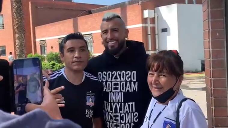 Arturo Vidal en el monumental
