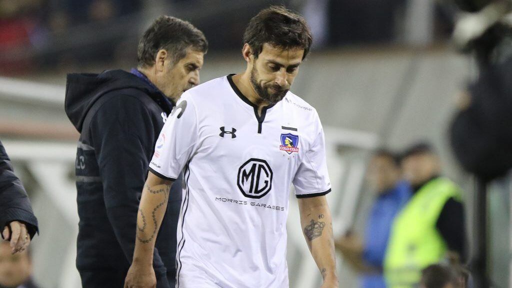 25 DE MAYO DE 2019/SANTIAGOJorge Valdivia, sale lesionado  durante el partido valido por la fecha 14 del Campeonato Nacional AFP PlanVital 2019, entre Colo Colo vs Audax Italiano , disputado en el Estadio Monumental.
FOTO: RODRIGO SAENZ/AGENCIAUNO