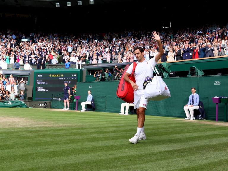 Hubert Hurkacz eliminó a Roger Federer en los cuartos de final de Wimbledon