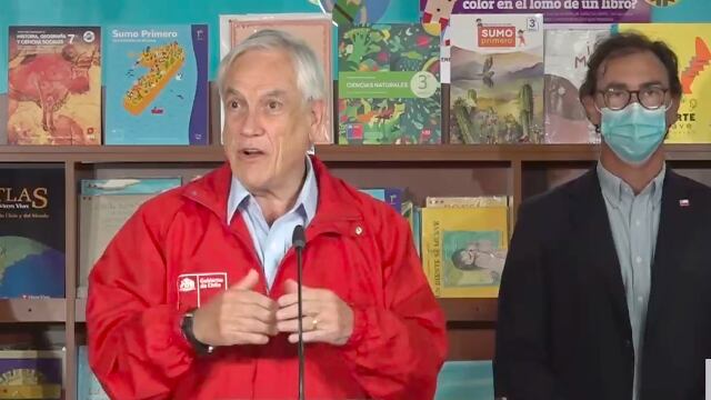 Presidente Piñera por retorno a clases presenciales