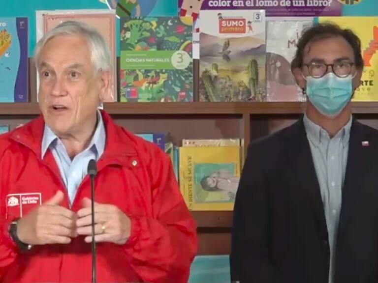 Presidente Piñera por retorno a clases presenciales