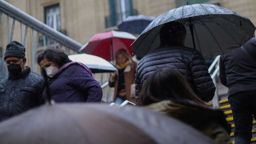 Lluvia en Santiago