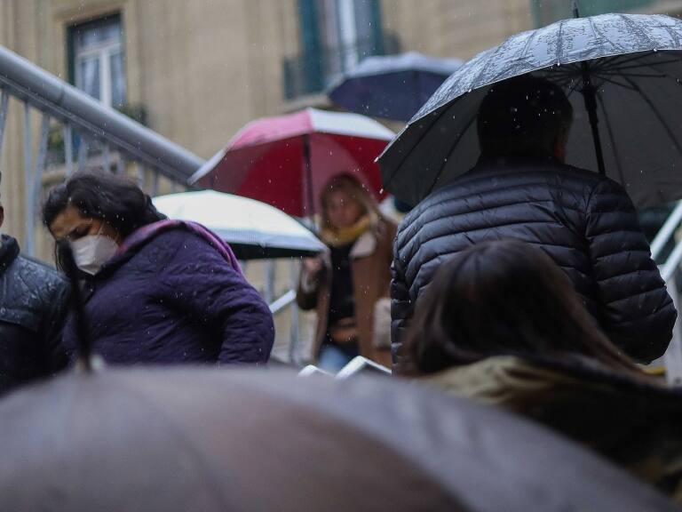 Lluvia en Santiago