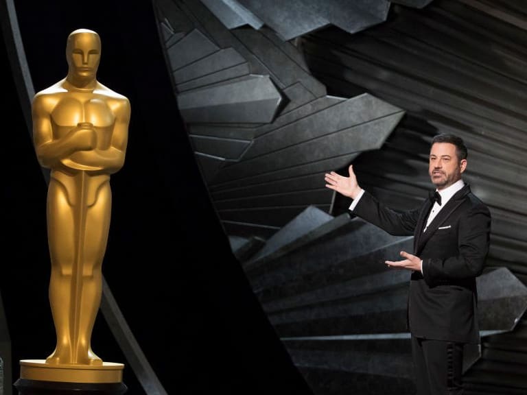 THE OSCARS(r) - The 90th Oscars(r) broadcasts live on Oscar(r) SUNDAY, MARCH 4, 2018, at the Dolby Theatre® at Hollywood & Highland Center® in Hollywood, on the Disney General Entertainment Content via Getty Images Television Network. (Ed Herrera via Getty Images)JIMMY KIMMEL