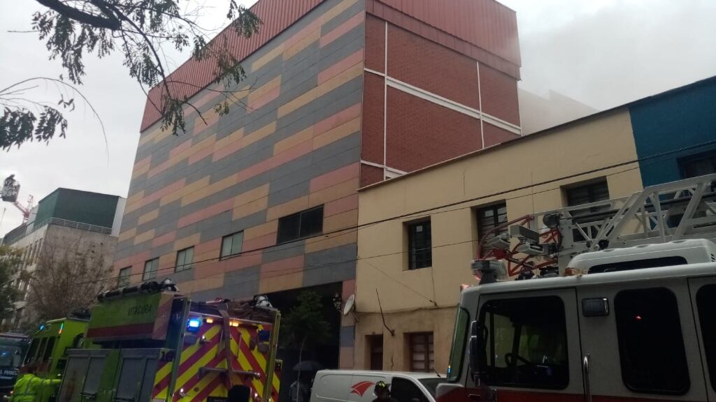 Incendio en Santiago centro