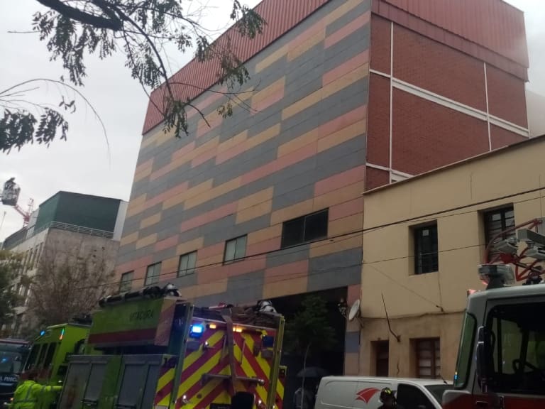Incendio en Santiago centro