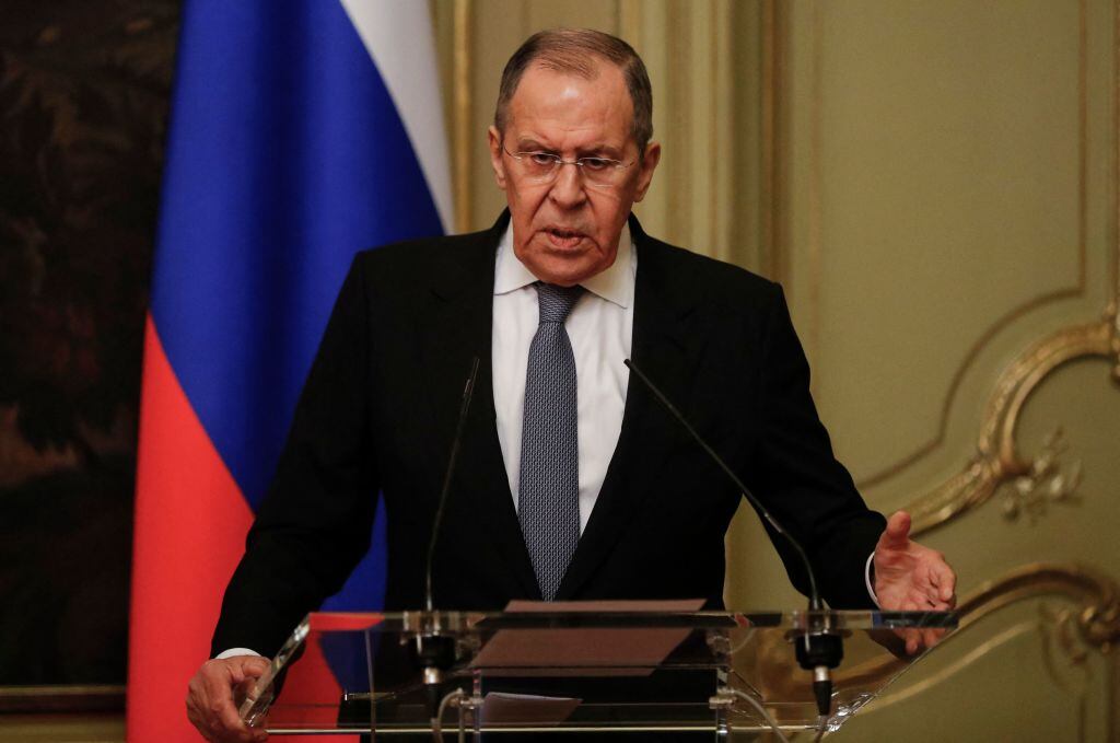 El ministro de relaciones exteriores de Rusia Sergei Lavrov