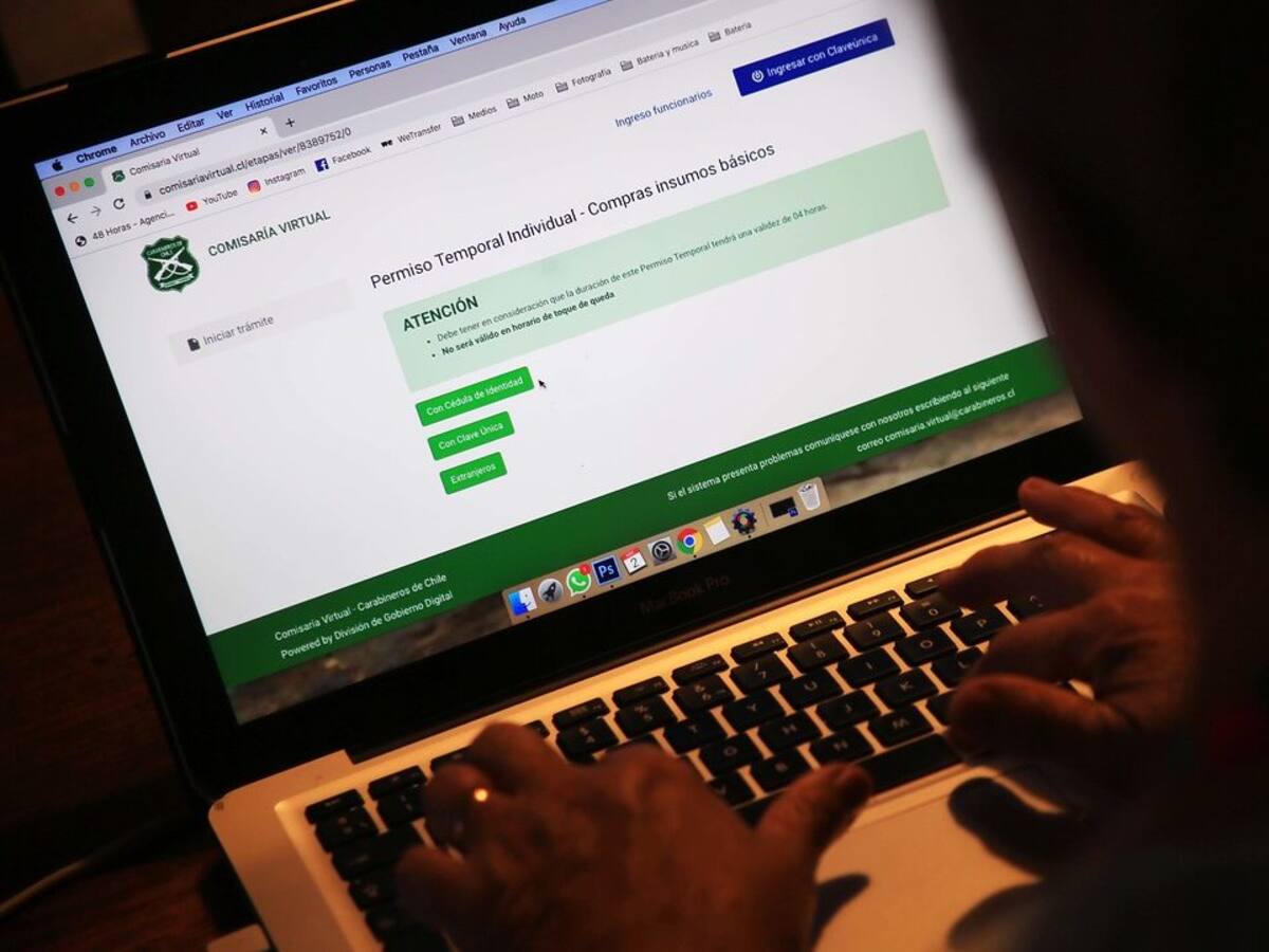 Carabineros informó que sitio web de Comisaría Virtual se encuentra funcionando con intermitencias