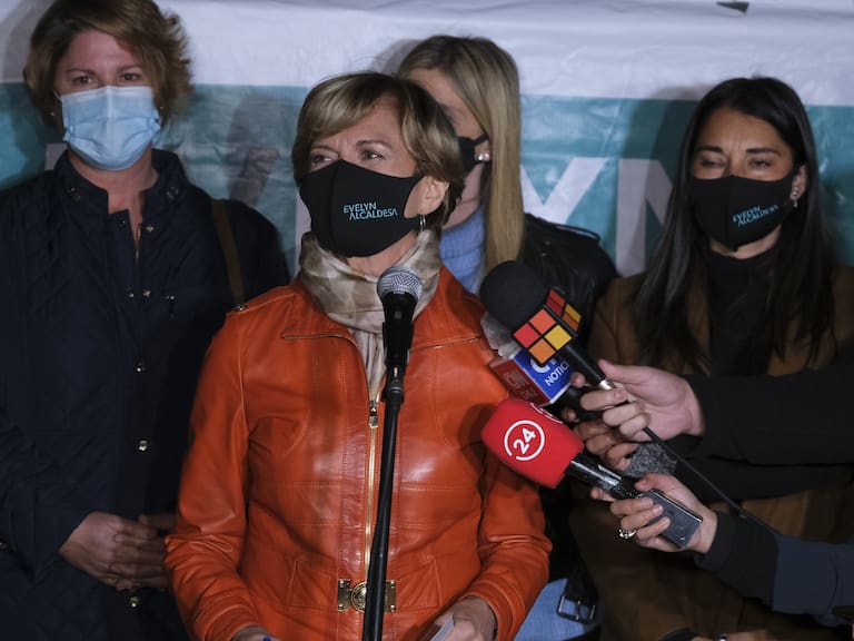 16 De Mayo del 2021.Alcaldesa Evelyn Matthei realiza punto de prensa tras haber sido reelecta como alcaldesa de la comuna de Providencia.
FOTO: DANIEL ARAYA MARTIN/AGENCIAUNO