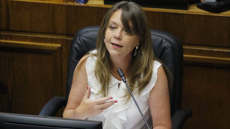 07 DE ENERO DE 2020/VALPARAISOLa senadora Ena von Baer, durante la sesion del Senado.
FOTO: LEONARDO RUBILAR CHANDIA/AGENCIAUNO