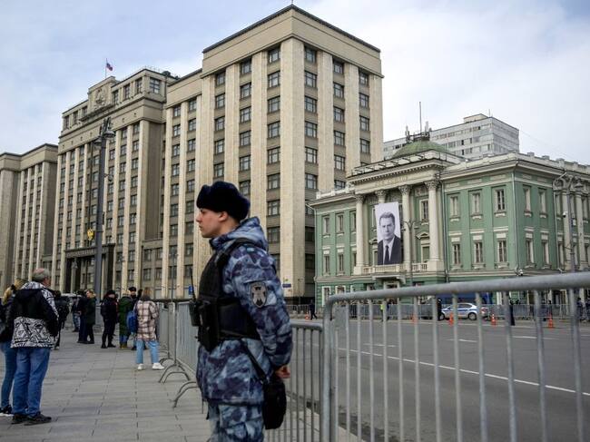 La sede del parlamento de Rusia en la ciudad de Moscú