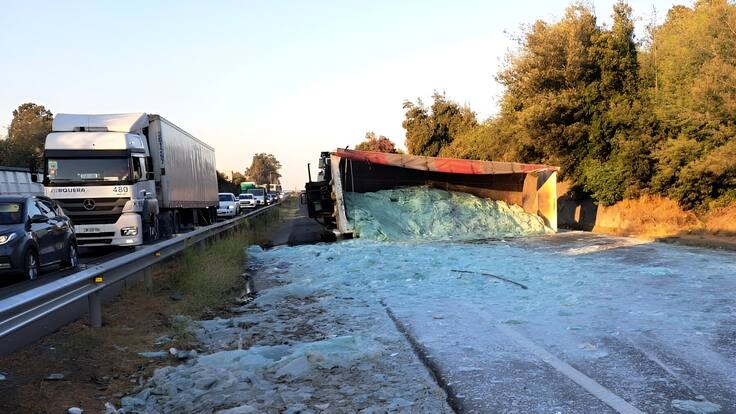 Accidente en la Ruta 5 Sur en la región del Maule
