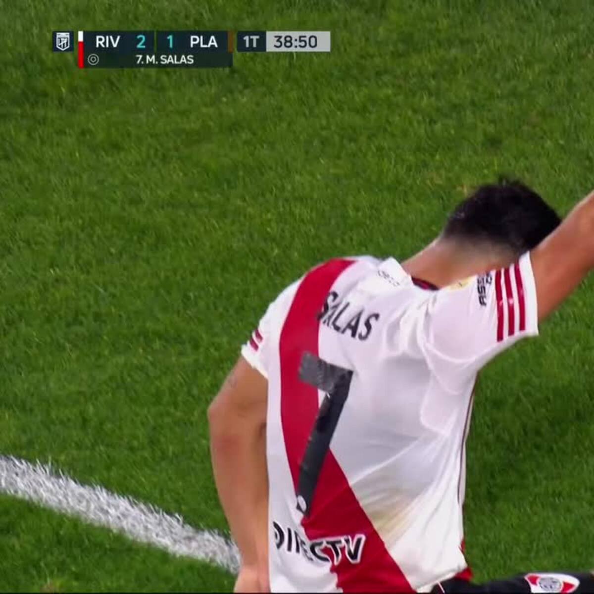 A lo “Matador”: Maximiliano Salas homenajea a Marcelo Salas en su primer gol por River Plate