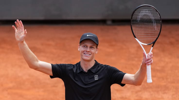 Sinner sigue imparable y este domingo buscará en Roma otro registro histórico en el tenis mundial