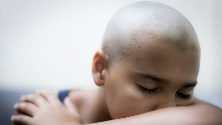 Niña con cáncer