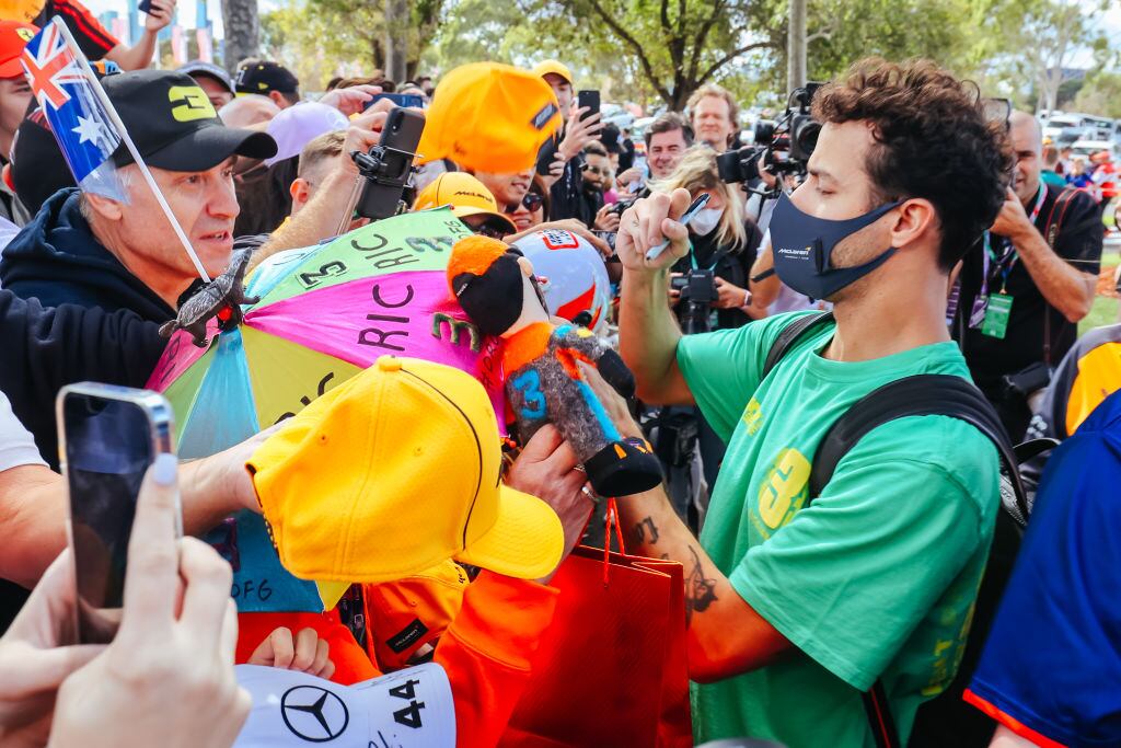 MELBOURNE, AUSTRALIA – 7 de abril: Daniel Ricciardo vuelve a casa tras dos años sin correr en Albert Park (Chris Putnam/Future Publishing vía Getty Images).