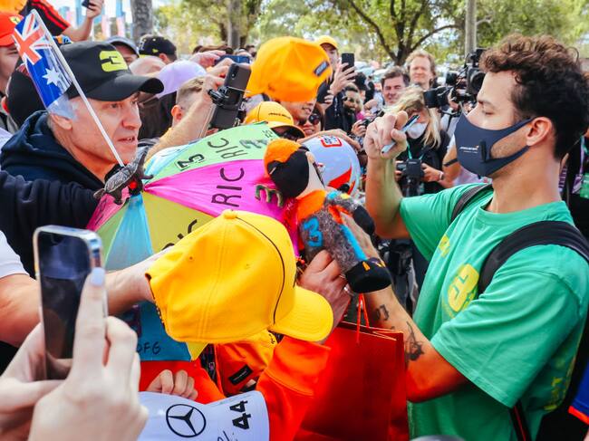 MELBOURNE, AUSTRALIA – 7 de abril: Daniel Ricciardo vuelve a casa tras dos años sin correr en Albert Park (Chris Putnam/Future Publishing vía Getty Images).
