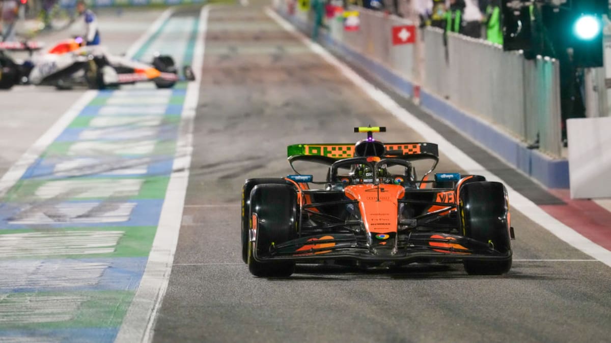 De entrada mete presión: Lando Norris fue el más rápido en el primer día de la pretemporada 2025 de la Fórmula 1