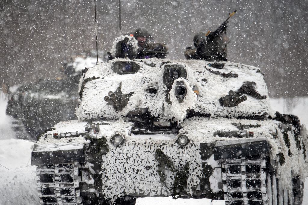 Tanque británico participa de ejercicios militares de la OTAN en Polonia