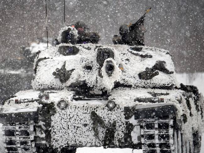 Tanque británico participa de ejercicios militares de la OTAN en Polonia
