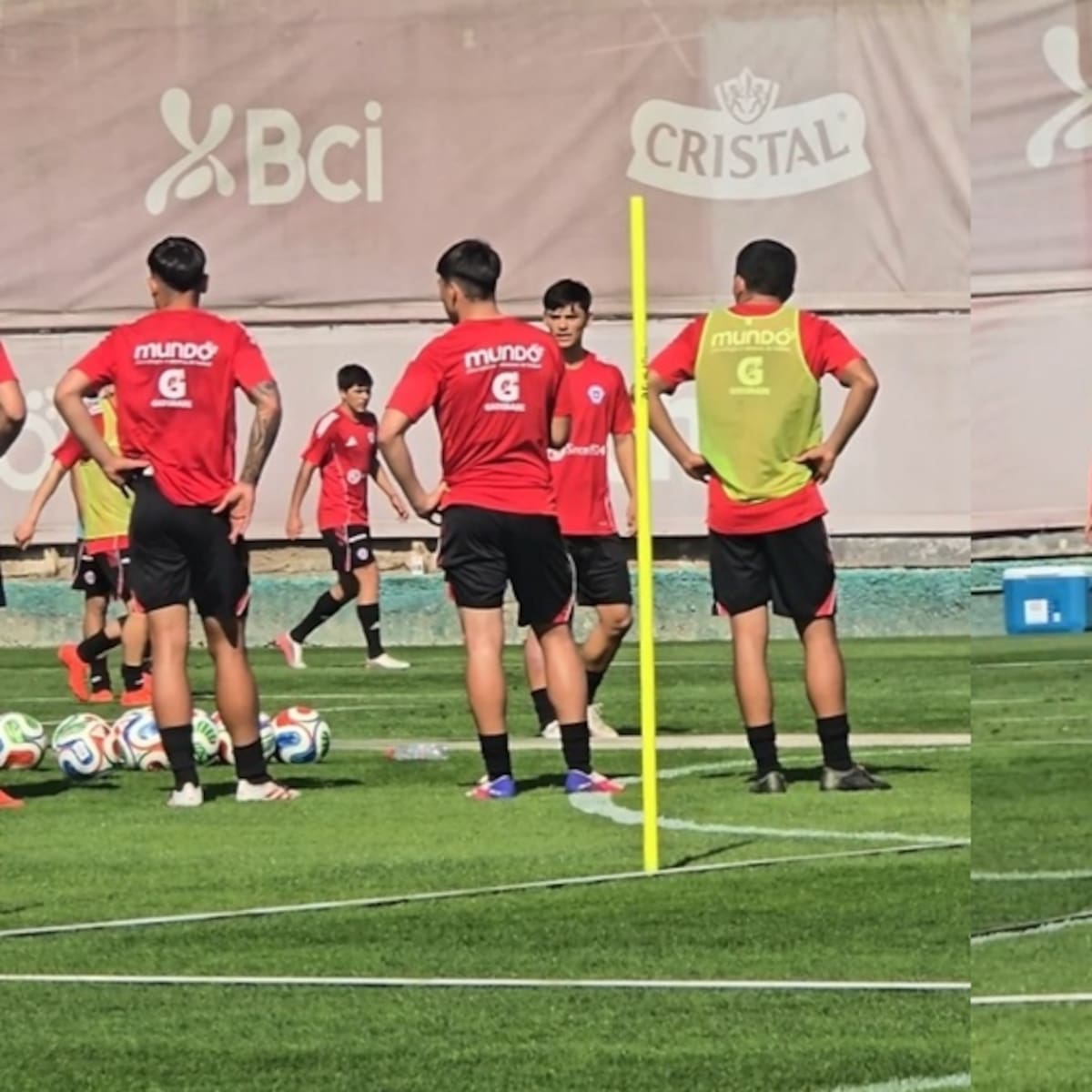 Con solo tres jugadores de la nómina en cancha: La Roja comenzó sus entrenamientos para los amistosos en Norteamérica