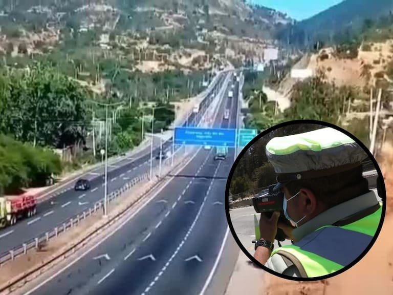 Carabineros detiene a sujeto que manejaba a más de 190 km/h en Ruta 68