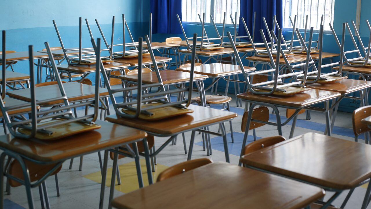 Sala de clases del colegio Juan Gregorio Las Heras